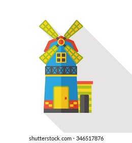 farm warehouse flat icon