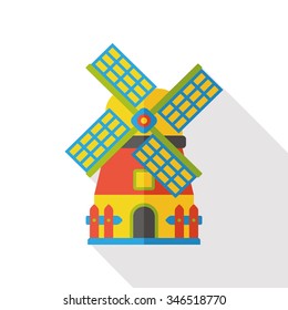farm warehouse flat icon