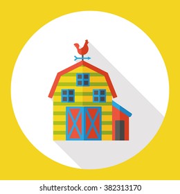 farm warehouse flat icon