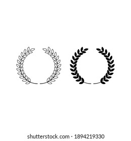 Farm wheat ears icon vector template.for organic eco business, agriculture, bakery, logo design. color editable on white background