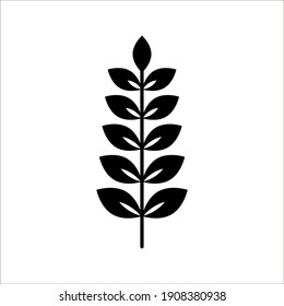 Farm wheat ears icon vector template. color editable on white background. eps 10