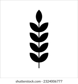 Farm wheat ears icon vector template. color editable on white background. eps 10
