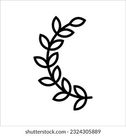 Farm wheat ears icon vector template. color editable on white background. eps 10