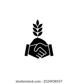 Farm wheat ears icon. vector illustration on white background. eps 10