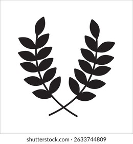 Farm wheat ears icon vector template. color editable on white background. eps 10