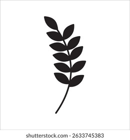 Farm wheat ears icon vector template. color editable on white background. eps 10