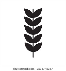 Farm wheat ears icon vector template. color editable on white background. eps 10