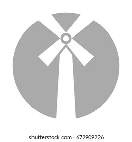 farm windmill isolated icon