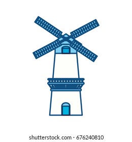 Farm windmill symbol