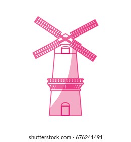 Farm windmill symbol