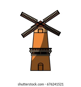 Farm windmill symbol