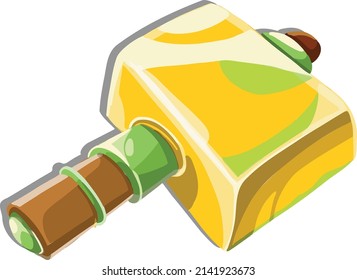 farm work tool hammer freehand illustration vector