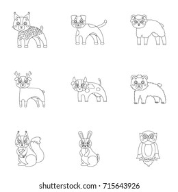 Farm, zoo, ecology and other web icon in outline style.Australia, nature, toys, Australia, nature, toys,