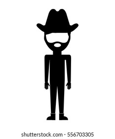 farmer avatar character icon vector illustration design