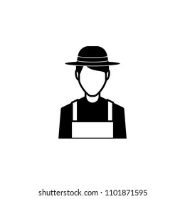 farmer avatar icon. Characters of professions Icon. Premium quality graphic design. Signs, symbols collection, simple icon for websites, web design, mobile app on white background