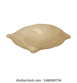 Farmer bag vector icon.Cartoon vector icon isolated on white background farmer bag.