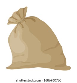 Farmer bag vector icon.Cartoon vector icon isolated on white background farmer bag.