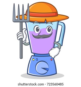 Farmer blender character cartoon style