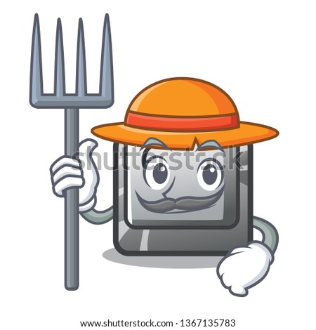 Farmer button C on a keyboard character