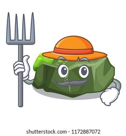 Farmer cartoon green rock sample of high grade Farmer cartoon green rock sample of high grade