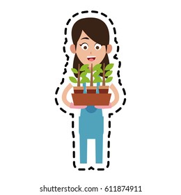 farmer cartoon  icon image 
