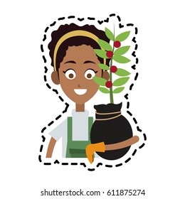 farmer cartoon  icon image 