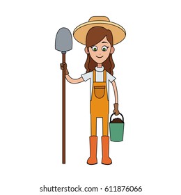 farmer cartoon  icon image 