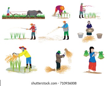 Farmer cartoon shape vector design