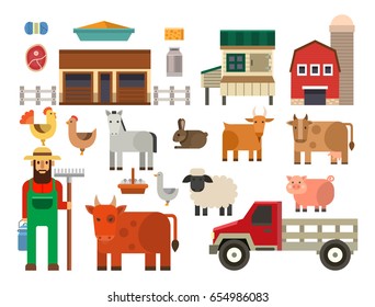 Farmer character man agriculture person profession rural gardener worker people vector illustration.