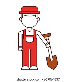 farmer character with shovel