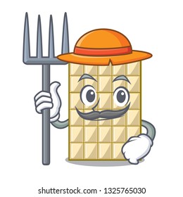 Farmer chocolate white in the shape character