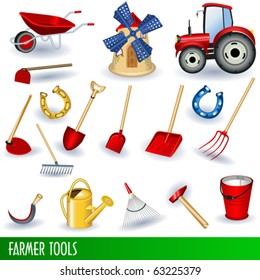 Farmer clip art collection