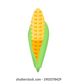 Farmer corn icon. Isometric of farmer corn vector icon for web design isolated on white background