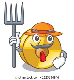 Farmer cyamblas in the a cartoon shape