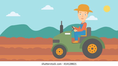 171 Woman driving tractor Stock Illustrations, Images & Vectors ...