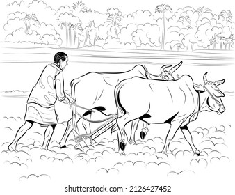 A farmer is engaged in agriculture