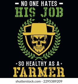 Farmer or farm graphics tshirt design vector design 