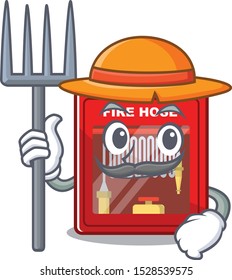 Farmer fire hose cabinet on the mascot