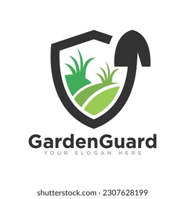 Farmer and Gardener Logo Design Illustration