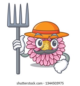 Farmer gerbera flower pot above character table
