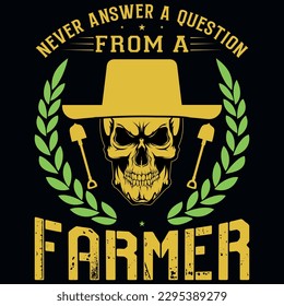 Farmer graphics tshirt design vector design 