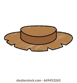 farmer hat isolated icon