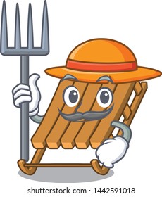 Farmer ice sled in the mascot shape
