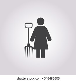 Farmer icon. 