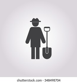 Farmer icon. 
