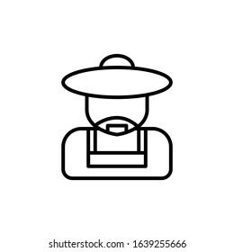Farmer icon. design template vector