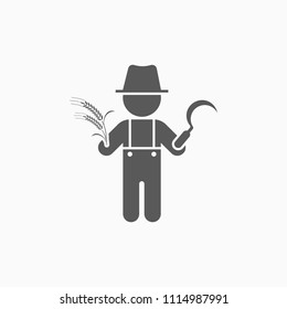 farmer icon, gardener vector