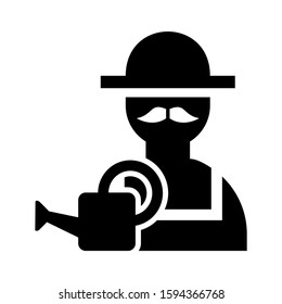 farmer icon isolated sign symbol vector illustration - high quality black style vector icons
