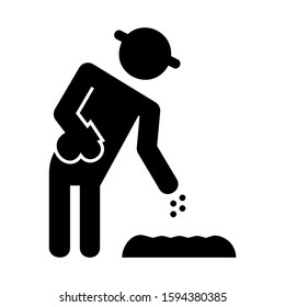 farmer icon isolated sign symbol vector illustration - high quality black style vector icons
