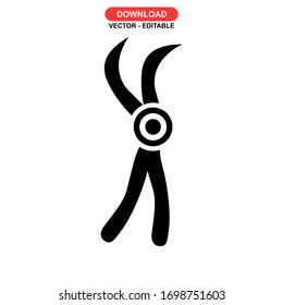 farmer icon or logo isolated sign symbol vector illustration - high quality black style vector icons
